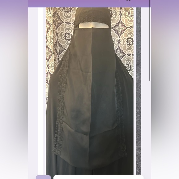 Brand new lace trim niqaab - Picture 1 of 6